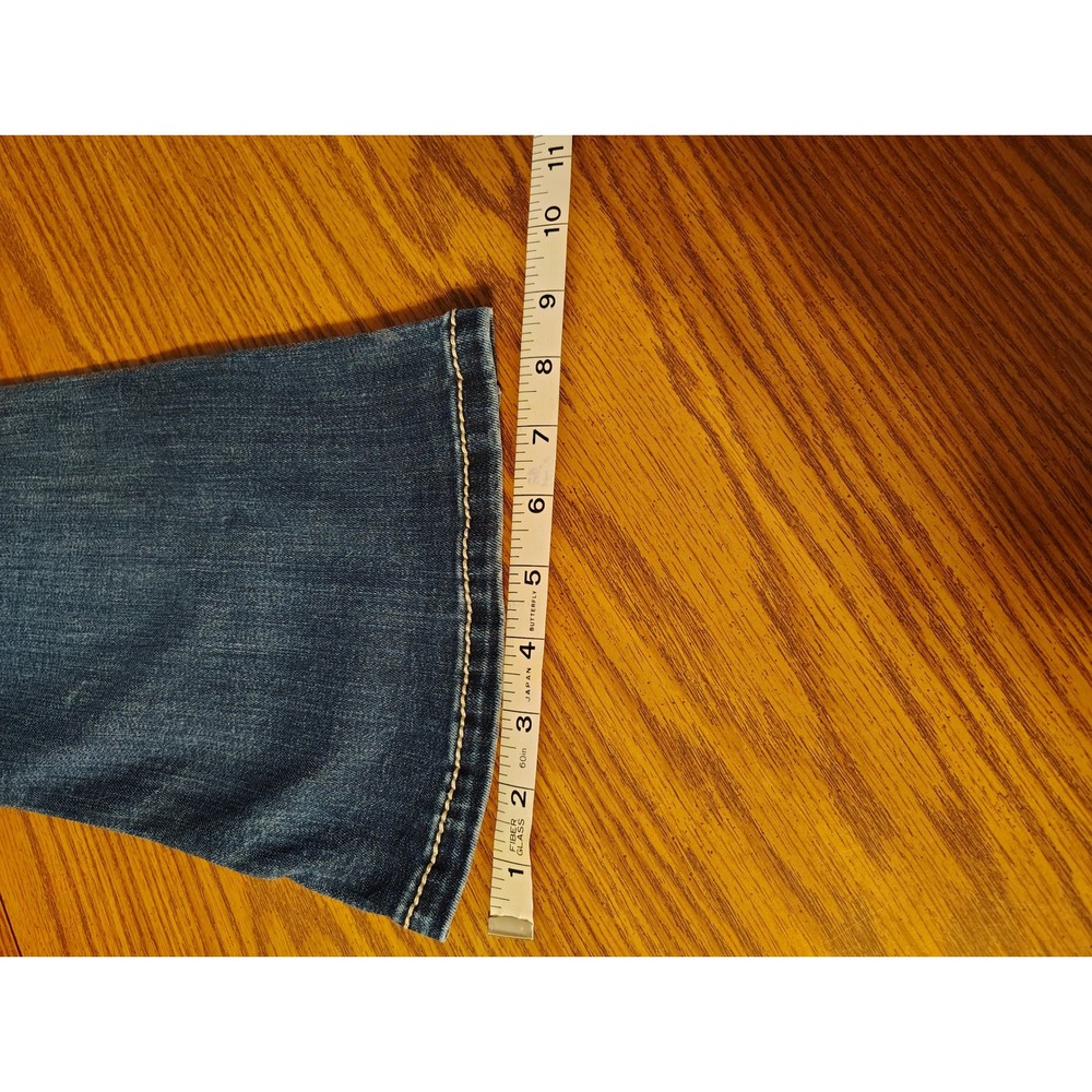 Daytrip Virgo Bootcut Jeans Womens 26R Medium Wash Rhinestone DBK3707 Blue - Picture 11 of 12